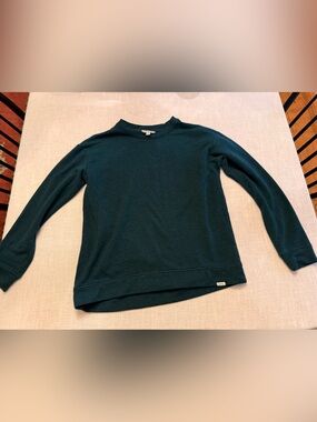 Orvis Sweatshirt Mens S Small Forest Green Fleece Lined Classic Fit Pullover